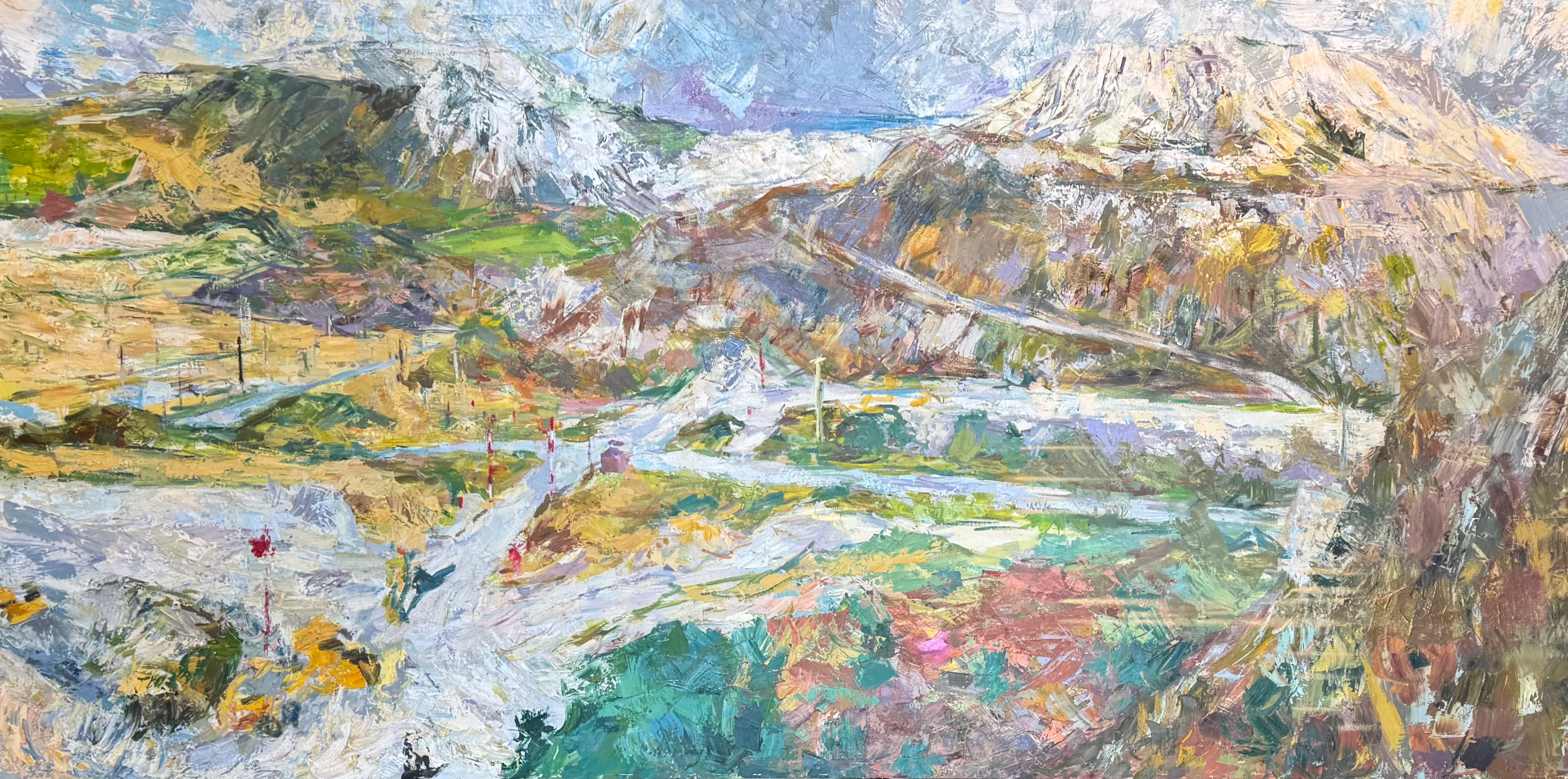 Two Mountains of Micae, 2004, 152.5 x 305cm
